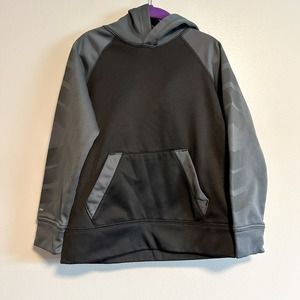 X Xersion Quick Dri Black Gray Pullover Kids Hoodie Size 6